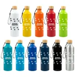 Gelato Aluminium Bottle with Bamboo Lid - Gelato Aluminium Bottle with Bamboo Lid