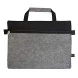 Montana RPET Felt Satchel - Grey/Black