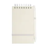 Milko Notepad With Pen - White