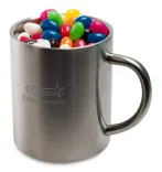 Assorted Colour Mini Jelly Beans in Java Mug  - Laser Engrave