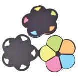 Daisy Sticky Notes - Black