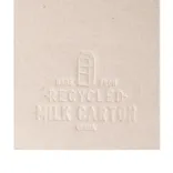 Rectangle Milk Carton Bookmark - Embossed Message on Back