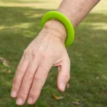 Wrist Disc Silicone Flyer - Green on Wrist