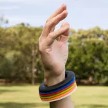 Wrist Disc Silicone Flyer - Wrist Disc on Adult Arm