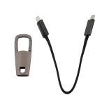 ClipIt Carabiner Cable - Carabiner and Cable Separated