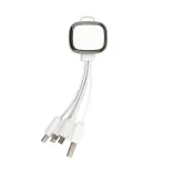 Family Light Up  3 in 1 Cable  - White/Black
