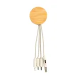 Sprite Round Bamboo Charging Cable - Undecorated
