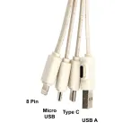 Sprite Square Bamboo Charging Cable - Cables