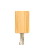 Sprite Square Bamboo Charging Cable - Close Up