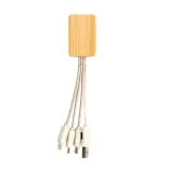Sprite Square Bamboo Charging Cable - Undecorated