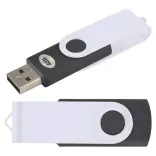 Swivel USB Flash Drive  - Black/White