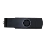 Swivel USB Flash Drive Dual 8GB - Black
