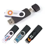 Swivel USB Flash Drive Dual 8GB - Decoration Methods