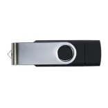 Swivel USB Flash Drive Dual 8GB - Silver