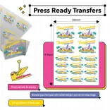 Press Ready Transfers - Size of Sheet