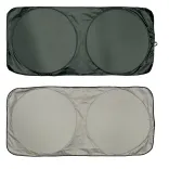 Solar Car Sun Shade - Black/Silver