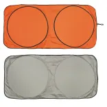 Solar Car Sun Shade - Orange/Black/Silver