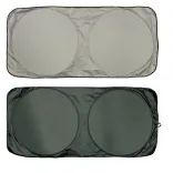 Solar Car Sun Shade - Silver/Black