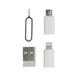 PowerFlex Retractable Cable Set - Adaptors White