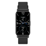 Slim Smart Watch - Front Black/Black