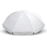 Bahama Beach umbrella in white, open top view showing full canopy