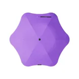 Top view of BLUNT Metro Umbrella in purple with six-panel canopy and black centre tip
