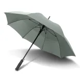 Cirrus umbrella in grey with straight handle, open underside view