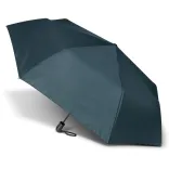 Economist umbrella in navy, open profile view with matching handle loop