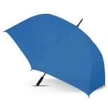 Hydra Sports umbrella in royal blue, open profile view with black handle and tip