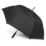 Pro-Am umbrella in black, open angled front view