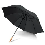 Pro Umbrella in black, open showing inner frame and ribs