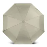 RPET Compact umbrella in ecru, top view showing full canopy