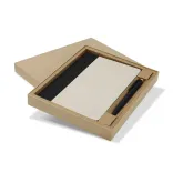 Paulo Notebook and Pen Gift Set — Black