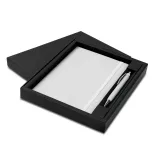 Omega Notebook and Pen Gift Set — White