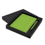 Omega Notebook and Pen Gift Set — Bright Green