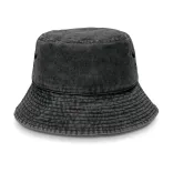 Bondi Washed Bucket Hat — black