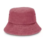 Bondi Washed Bucket Hat — burgundy