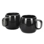 Keepsake Moda Coffee Mug – Set of 2 — charcoal