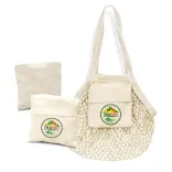 Cotton Mesh Foldaway Tote Bag - Small — Branding
