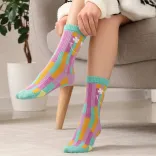 Pixel Knitted Bamboo Socks — Feature
