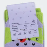 Pixel Knitted Bamboo Grip Socks — Custom Card Back