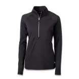 Cutter & Buck Adapt Womens Half Zip — black