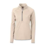 Cutter & Buck Adapt Womens Half Zip — wheat