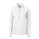 Cutter & Buck Adapt Womens Half Zip — white