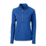 Cutter & Buck Adapt Womens Half Zip — tour blue