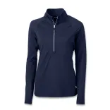Cutter & Buck Adapt Womens Half Zip — navy blue