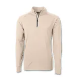 Cutter & Buck Adapt Mens Half Zip — wheat